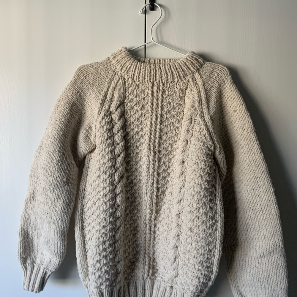 100% Wool Cable Sweater